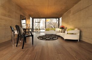 Red Oak Flooring in Modern Room