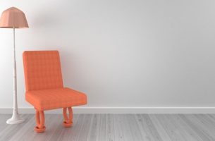 Grey wood flooring