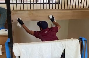 Finishing catwalk and stairs