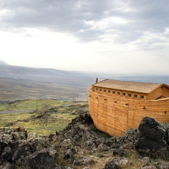Noah's Ark made of wood