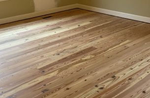 Longleaf Heart Pine in Room