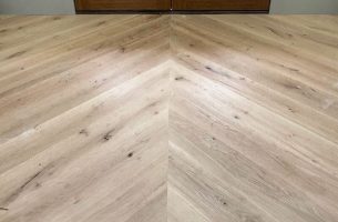 Chevron pattorn in front of doorway